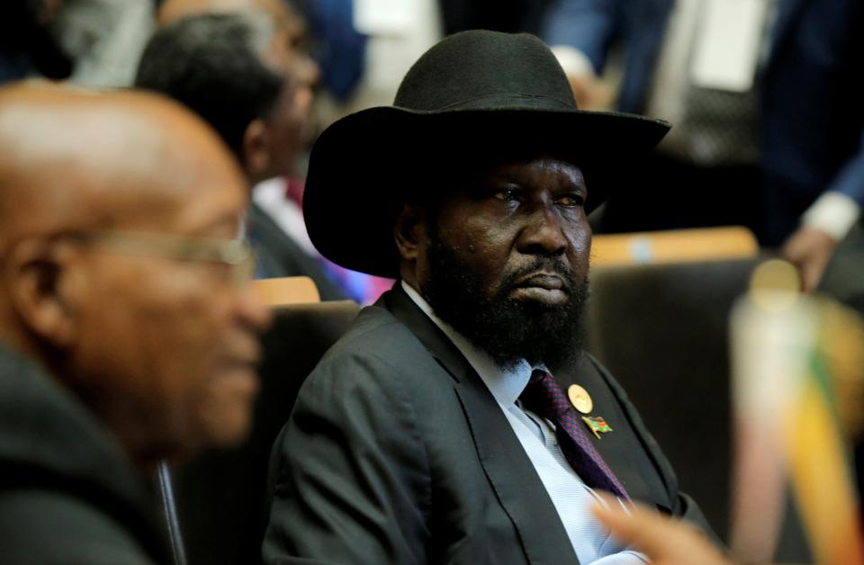 South Sudan's President Salva Kiir Mayardit attends the 30th Ordinary Session of the Assembly of the Heads of State and the Government of the African Union in Addis Ababa, Ethiopia January 28, 2018. REUTERS/Tiksa Negeri