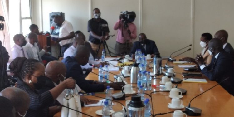 MPs interfacing with officials from UNRA